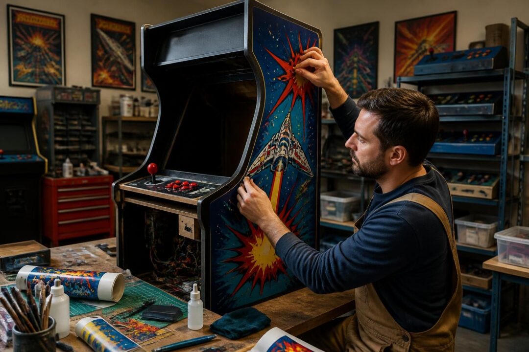 découvrez comment poser un side-art et relooker facilement votre borne d'arcade grâce à nos conseils pratiques et astuces déco.