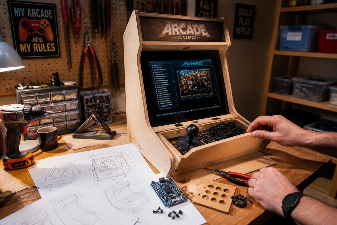 découvrez comment fabriquer une mini borne d'arcade avec des plans détaillés, un projet diy complet et l'installation de mame bartop pour revivre les jeux rétro chez vous.